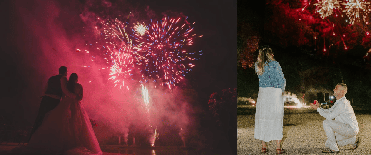 feux d'artifice pour mariage, anniversaire, fetes prives, bapteme