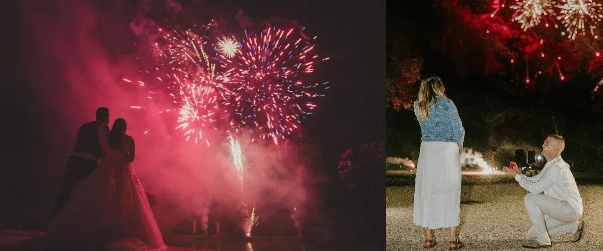 feux d'artifice pour mariage, anniversaire, fetes prives, bapteme