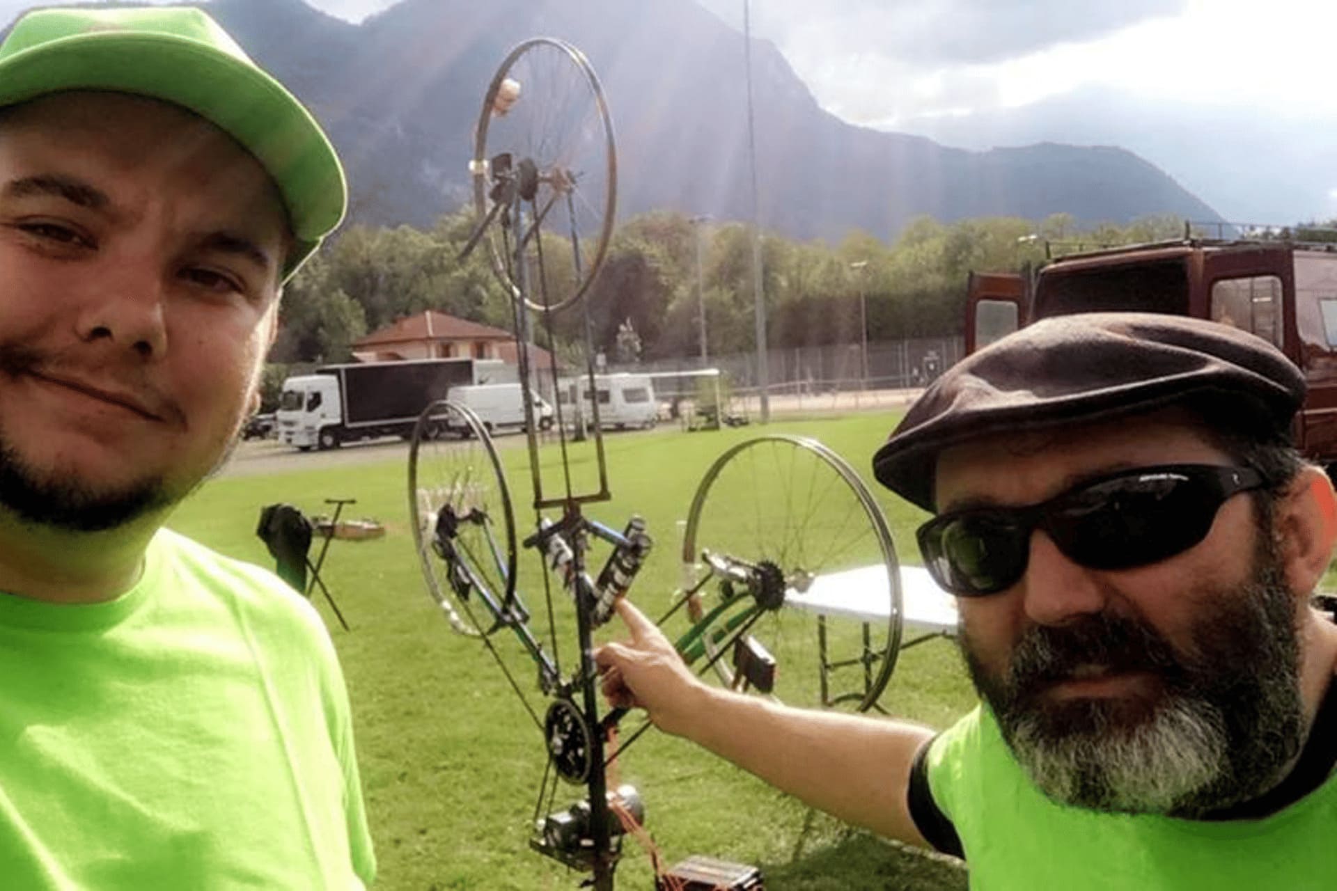 Préparation d'un spectacle pyrotechnique